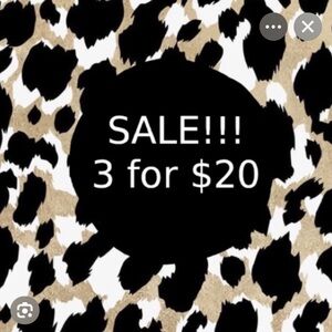 Many Selections 3 for $20